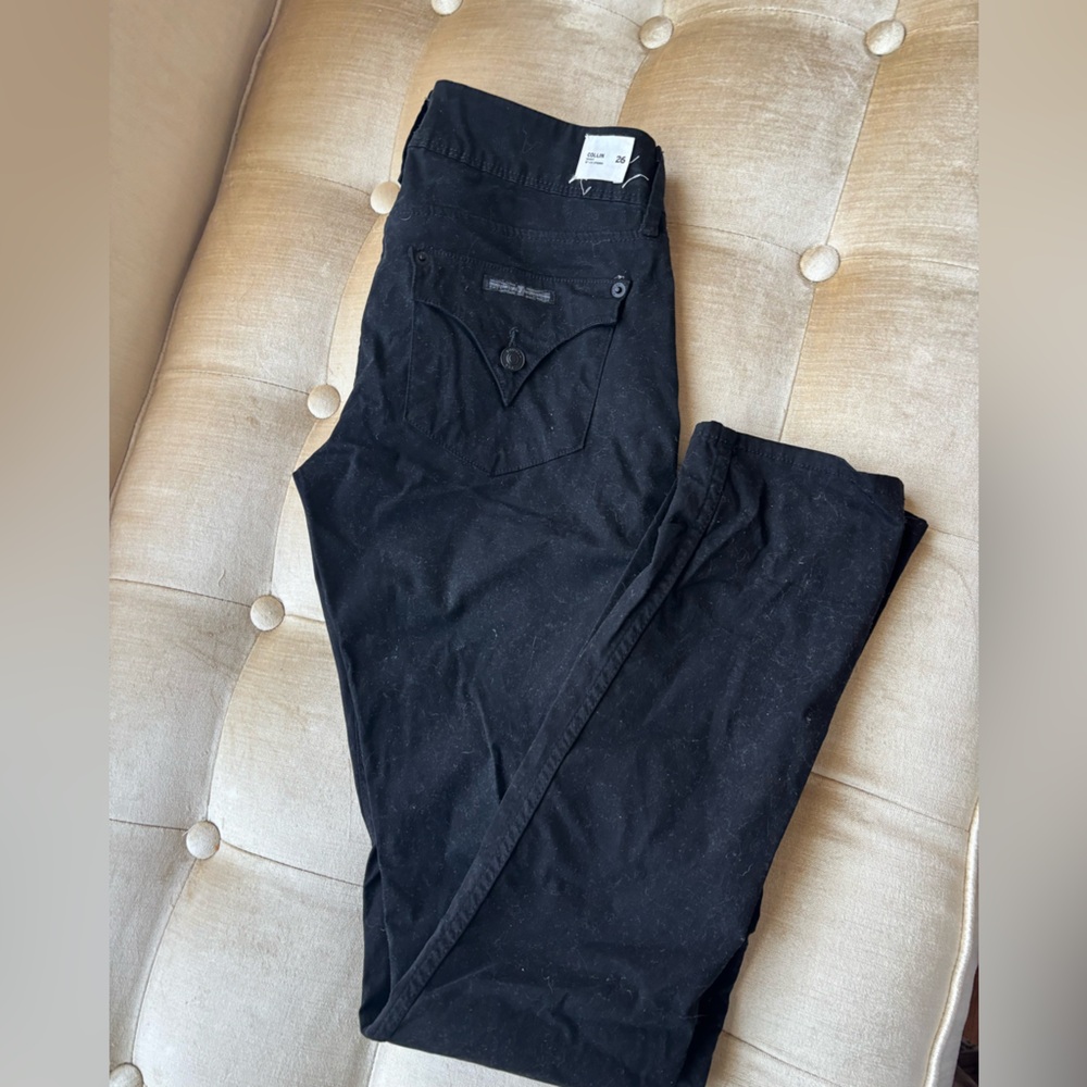 NEW HUDSON JEANS COLLIN BLACK PANTS SZ 26